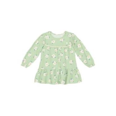 Imagem de Vestido infantil menina com estampa de flores Brandili-Feminino