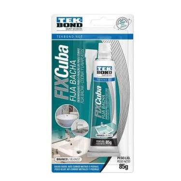 Imagem de Fixa Cuba Branco Tek Bond 85g em Blister Alta Fixação - Tua Casa Ferra