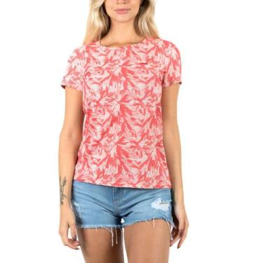 Imagem de Camiseta Nicoboco Feminina Digital Cherry Blossom - Coral (76038)