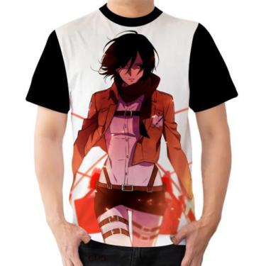 Imagem de Camisa Camiseta Attack On Titan Shingeki Mikasa Irmã Eren - Dias No Es