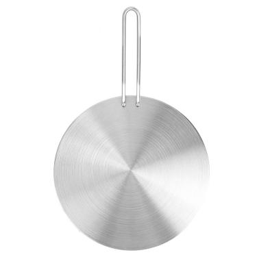 Imagem de Difusor de calor para proteção inferior de panela, adaptador de placa de indução de difusor de calor de aço inoxidável conversor placa de fogão elétrico a gás (24 cm)