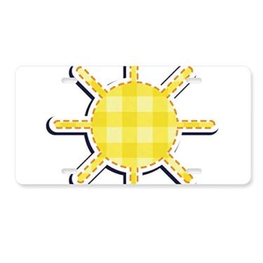 Imagem de DIYthinker Placa de carro Alienígena Monster Sun Decoração de aço inoxidável para automóvel