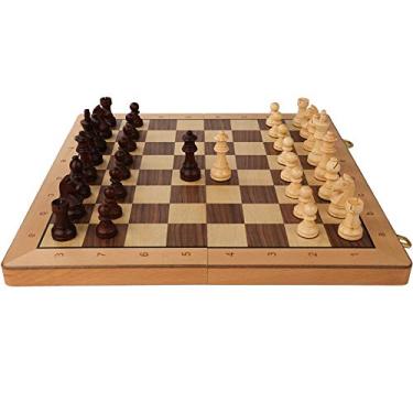 Kit 4 Jogo Xadrez Luxo Em Madeira Mdf 33 Cm - 2046 em Promoção na Americanas