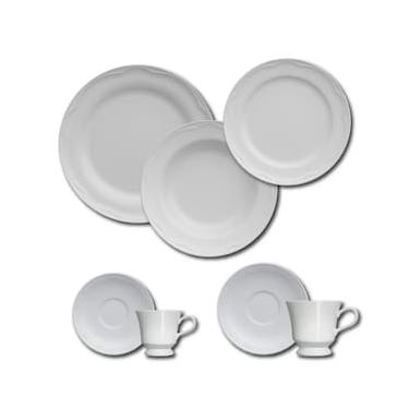 Imagem de Aparelho de Jantar, Chá, Café e Sobremesa 42 Peças Germer Cottage em Porcelana - Branco