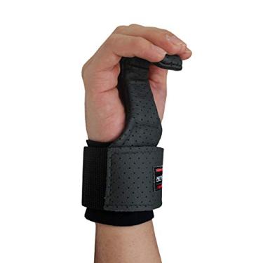 Imagem de Strap Gancho Com Munhequeira Para Levantamento De Peso Adulto Unissex, Preto (Black), Único Lpo