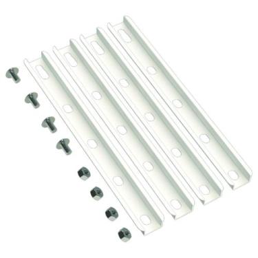 Imagem de KIT JOGO HASTE ADAPTADOR SUPORTE TV VESA 400x400 56" BRANCO - MULTIFOR