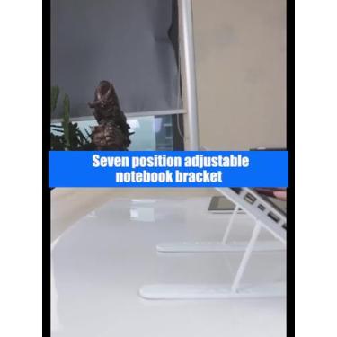 Imagem de Suporte Para Notebook BRANCO Base Apoio Ergonômico De Mesa - Online