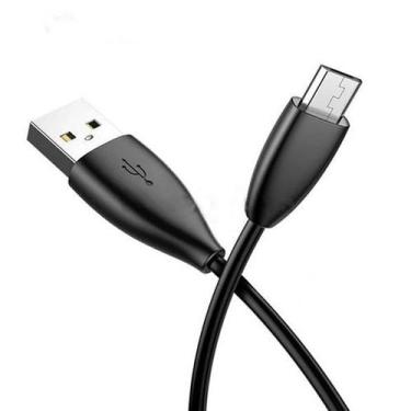 Imagem de Cabo Carregador Celular Rápido USB 3.4A V8 Micro Turbo 25w 1m PRETO - 