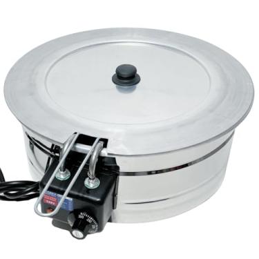Imagem de Fritadeira Elétrica Industrial Tacho Redondo 10L com Tampa - Eficiência e Praticidade para Diversos Ambientes (110volts)
