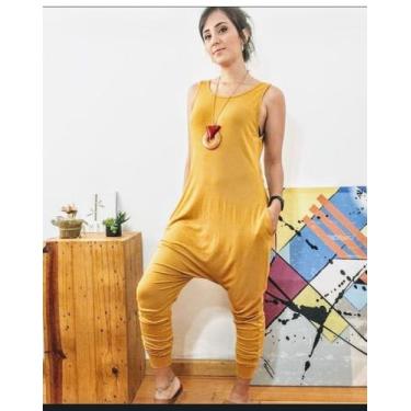 Imagem de Macacao regata com bolso e regulagem nas costas - MALUKAKA, Rosa, GG