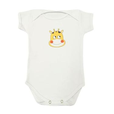Imagem de Body Manga Curta Girafa Bebê  - Mellane Baby, Branco, G
