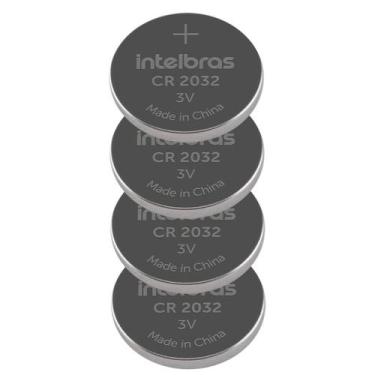 Imagem de 04 baterias nao-recarregavel litio 3v cr 2032 intelbras