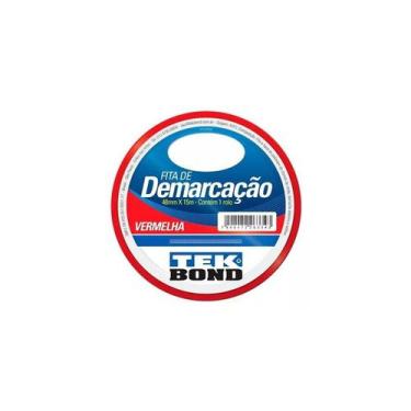 Imagem de Fita Demarcação 48X15M Vermelha Solo Tekbond 