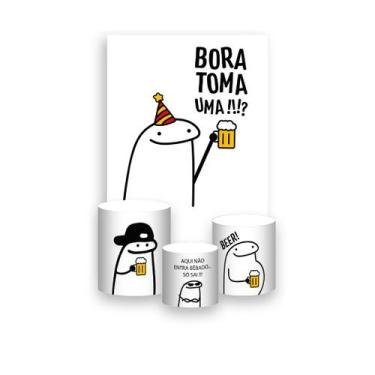 Imagem de Painel De Festa Vertical 1,50 x 2,20 + Trio De Capas Cilindro - Flork 
