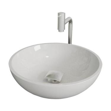 Imagem de Cuba Pia Banheiro Venus com Torneira Inox e Valvula Click - Loja DoceL