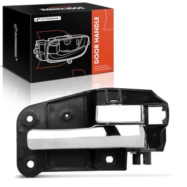 Imagem de A-Premium Maçaneta interna do lado do passageiro dianteiro direito compatível com Lincoln LS 2000 2001 2002, caixa preta com alavanca cromada, substituição # YW4Z-5421818-AA, YW4Z5421818AA