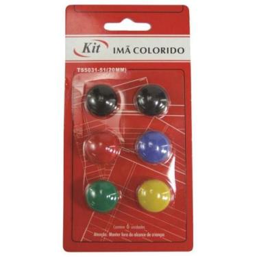Imagem de ímã Colorido 20MM com 6 Unidades - KIT