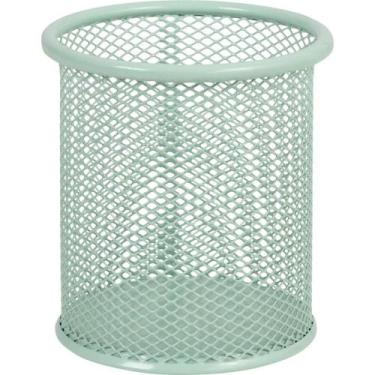 Imagem de Acessório para Mesa Aramado para Caneta Redondo Verde Pastel - BRW