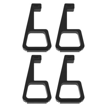 Imagem de LT Easiyl 4 peças de suporte horizontal para console de jogos, suporte para pés simples, evita deslizamento, resfriamento, pés, suporte para pés deslizantes, compatível com Sony PS4 Slim Black