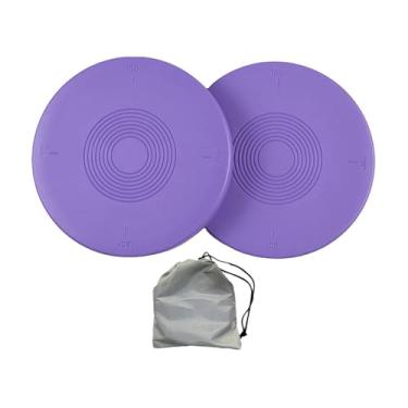 Imagem de kowaku 2x Balé Turning Board Equipamento de treinamento de balé Dançarinos Equilíbrio Placa giratória Disco de torção de cintura para exercícios esportivos, Roxo