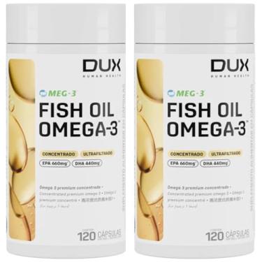 Imagem de Combo 2x Ômega-3 Fish Oil - Dux Nutrition - Pote 120 Cápsulas - Total 240 (1)