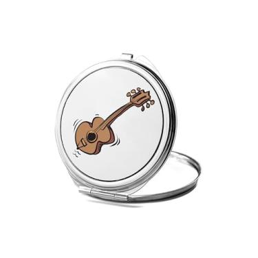 Imagem de SpreadPassion Espelho compacto de guitarra, amante de presente de guitarra, espelho fotográfico de guitarra, espelho de maquiagem de viagem pequeno espelho portátil, espelho de bolso portátil, ideia