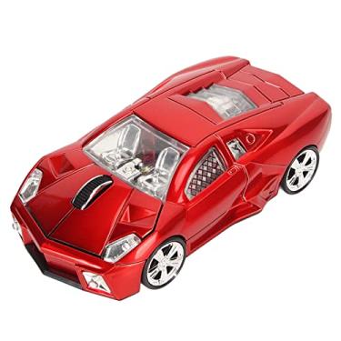 Imagem de Mouse Esportivo Estilo Carro 2,4 GHz Receptor USB 1600DPI LED Mouse Leve para Laptop Desktop
