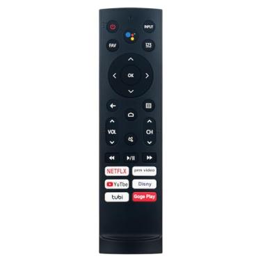 Imagem de ERF3B90H Controle remoto substituído por voz adequado para Smart TV Android Hisense 120L9G-CINE120A 100L5G-DLT100B 100L5G-CINE100A 100L9G-CINE100A PX1 PX1-PRO 100L5G 120L5G-CININE100A E120A