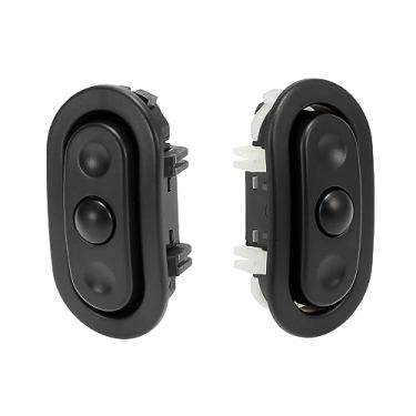 Imagem de X AUTOHAUX Par de interruptores de volante de controle de rádio para Chrysler para Jeep para Dodge para Ram 04685729AB 04685728AB Lado direito