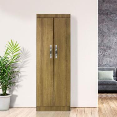 Imagem de Armário Multiuso Mônaco 2 Portas 4 prateleiras Inspire House Louro fre