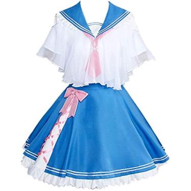 Imagem de Boku No Hero Academia Cosplay My Hero Academia Asui Tsuyu Cosplay Fantasia de Marinheiro Fantasia de Halloween Conjunto Completo, Fantasias, Small