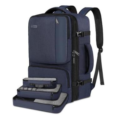 Imagem de Mochila de Mão Vancropak 45L com 3 Cubos de Embalagem - Azul