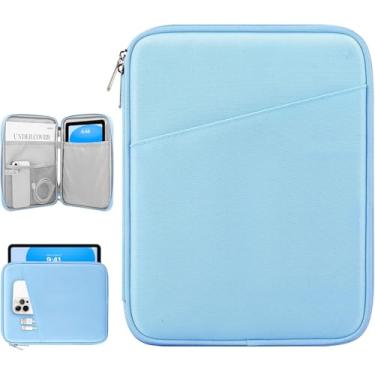 Imagem de Dadanism Capa protetora para tablet de 9 a 11 polegadas para iPad 10,2 2021-2019, iPad Pro 11 2021-2018, iPad Air 4 10,9 2020, Galaxy Tab A8 10,5 2022, Tab A7/S6 Lite 10,4 2020, Baby Blue