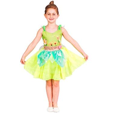 Imagem de Fantasia Fada Sininho Infantil Luxo Completa Com Asas Rubies M 5-8