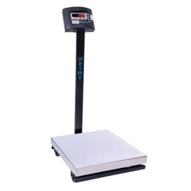 Imagem de Balança Industrial 300kg 40x50 Led Bateria C/ Coluna Welmy