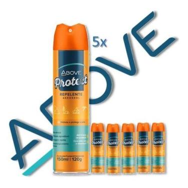 Imagem de kit 5 repelentes protect aerosol 6h above 150ml pernilongo, Padrão