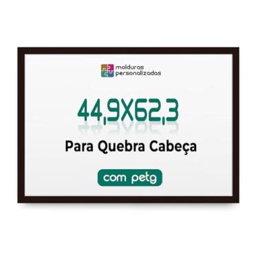 Imagem de Moldura 44,9x62,3 para Quebra Cabeça Game Office 1000 Peças com Proteção Petg (Preto)