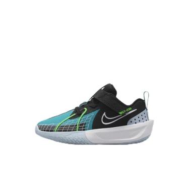Imagem de Nike Tênis de basquete infantil G.T. Cut 3, Preto/água-marinha/azul claro/branco, 22