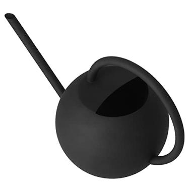 Imagem de Regador de Aço Inoxidável Preto de 400 Ml - Pulverizador de Planta de Bico Longo de Metal Pequeno para Uso Interno e Externo, Perfeito para Plantas Domésticas e Jardinagem