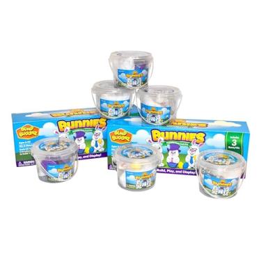 Imagem de Build Buddiez Kit De Artesanato Bunnies, Pacote Com 6 – Construa, Brinque E Exiba Personagens Fofos Coelhos, Ótimo Para Cestas Páscoa, Aniversários, Sacolas Presentes Eventos, Meninos Meninas A Part