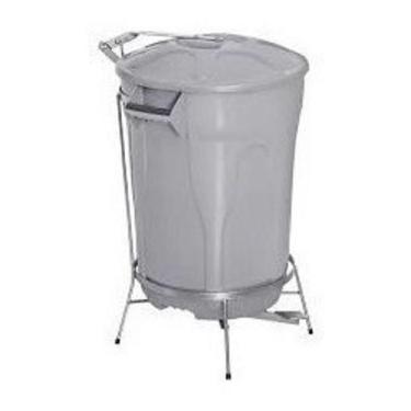 Imagem de Cesto Lixeira Plástico Pedal Com Armação Em Aço 100 Litros - JSN