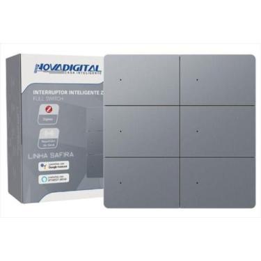 Imagem de Interruptor Inteligente Novadigital 6 Teclas Físicas Zigbee - Novadigi