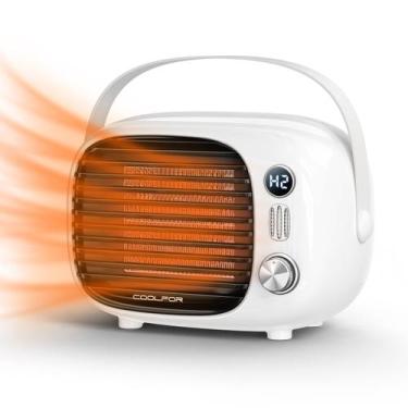 Imagem de Aquecedor de ambiente Coolfor Small Desk 800W/500W em cerâmica branca