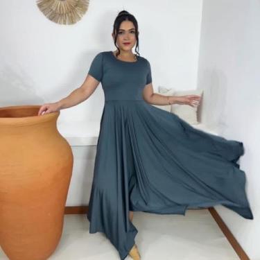 Imagem de Vestido de Dança Coreografia Plus Size LISO 2 Moda Evangélica - MISS F