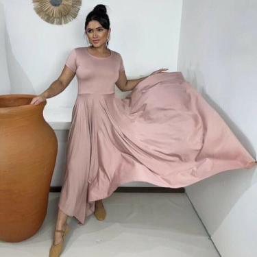 Imagem de Vestido de Dança Coreografia LISO 2 Moda Evangélica - Miss Flower, Ros