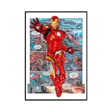 Imagem de Marvel Vingadores Homem-aranha Homem De Ferro Super-herói Arte Da Pare