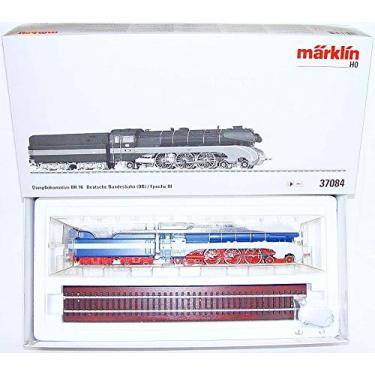 Imagem de MARKLIN HO New Digital MFX Special Collector Edition DB Express STEAM with Oil Tender BR-10 Locomotive 37084 Plus Wood Base Rail.