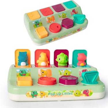 Imagem de Brinquedo interativo pop-up de dinossauro Tovol Zerky por 6 a 12 meses