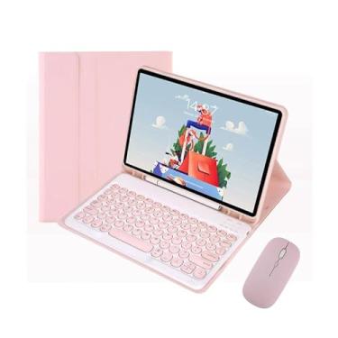 Imagem de Capa Para iPad 10ª Geração /11ª Geração 10.9pol com Teclado Redondo e Mouse