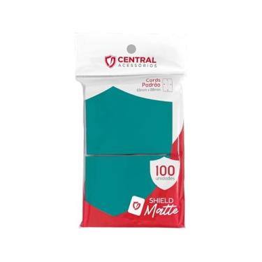 Imagem de Shield Matte Standard Cor Petróleo, Verde Militar Fosco Sleeve com 100 Protetores de cartas cartinhas para TCG Magic, K-POP, Dorama e outrs Cardgames